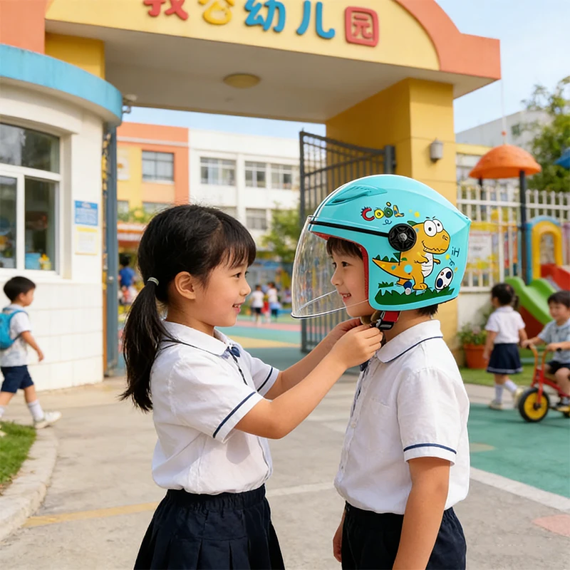 Шлем подходит для всех сезонов, детский полушлем, электромотоцикл и теплый защитный шлем для езды.
Шлем подходит для всех сезонов, детский полушлем, электромотоцикл и теплый защитный шлем для езды.