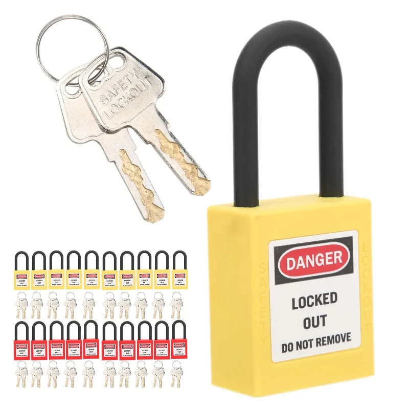 10 Sets 38mm Lockout Lock Dustproof Nylon Industrial Engineering Insulation Security Tool for Factories
10 Sets 38mm Lockout Lock Dustproof Nylon Industrial Engineering Insulation Security Tool for Factories