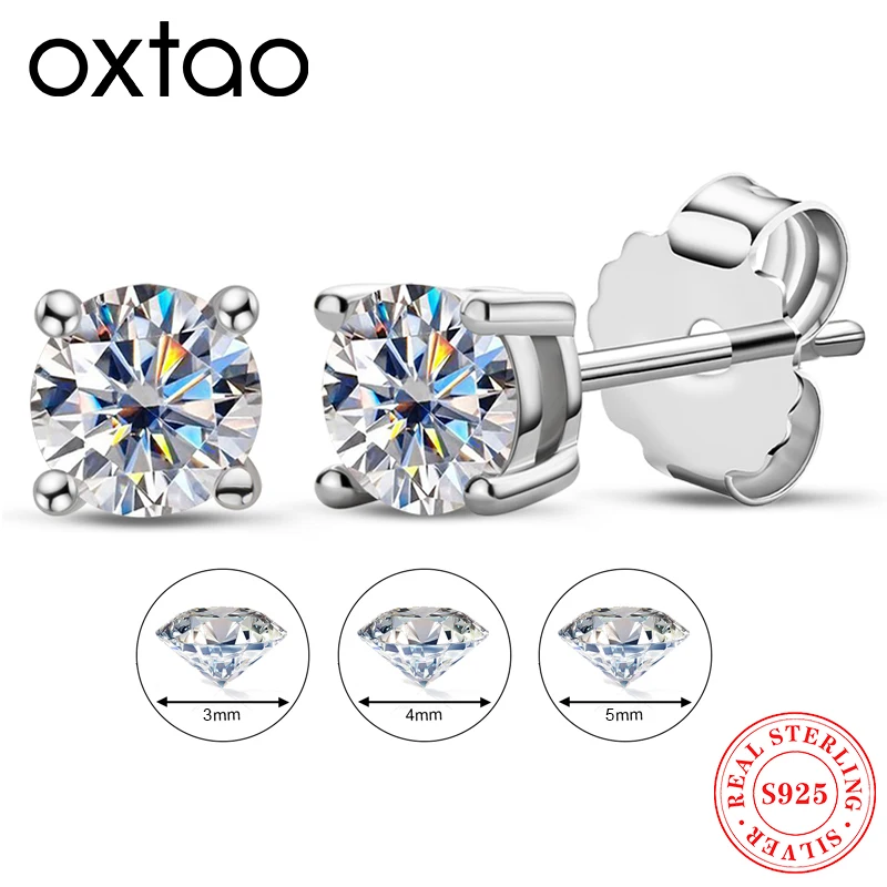 OXTAO 5 мм 4 мм 3 мм серьги-гвоздики с муассанитом, стерлинговое серебро 925 пробы, сертификат, серьги с муассанитом, женские принадлежности для изготовления ювелирных изделий
OXTAO 5 мм 4 мм 3 мм серьги-гвоздики с муассанитом, стерлинговое серебро 925 пробы, сертификат, серьги с муассанитом, женские принадлежности для изготовления ювелирных изделий