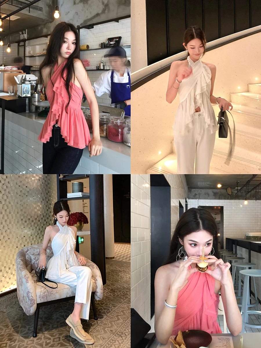 Boamarket Off-oulder Ne Hanging Top Women's New 2025 Irregular Hem Svel Strap Vest Casual Sle Loose Fit Summer Wear
Boamarket Off-oulder Ne Hanging Top Women's New 2025 Irregular Hem Svel Strap Vest Casual Sle Loose Fit Summer Wear