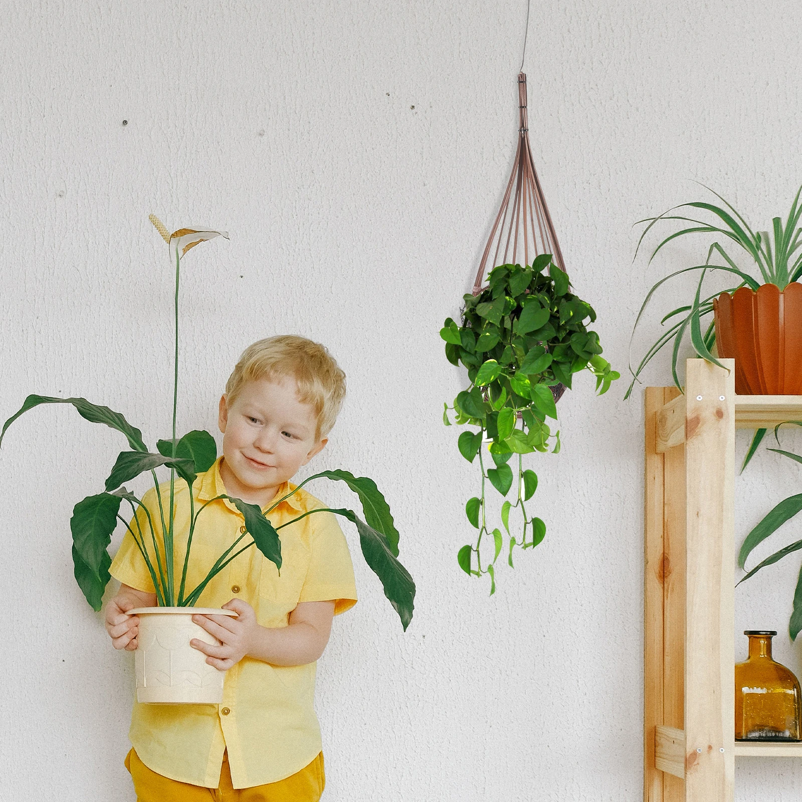 Bamboo Hanging Pot Planter Wall Balcony Holder Decorative Basket Plant Basket Vintage Style Indoor Plant Container
Bamboo Hanging Pot Planter Wall Balcony Holder Decorative Basket Plant Basket Vintage Style Indoor Plant Container