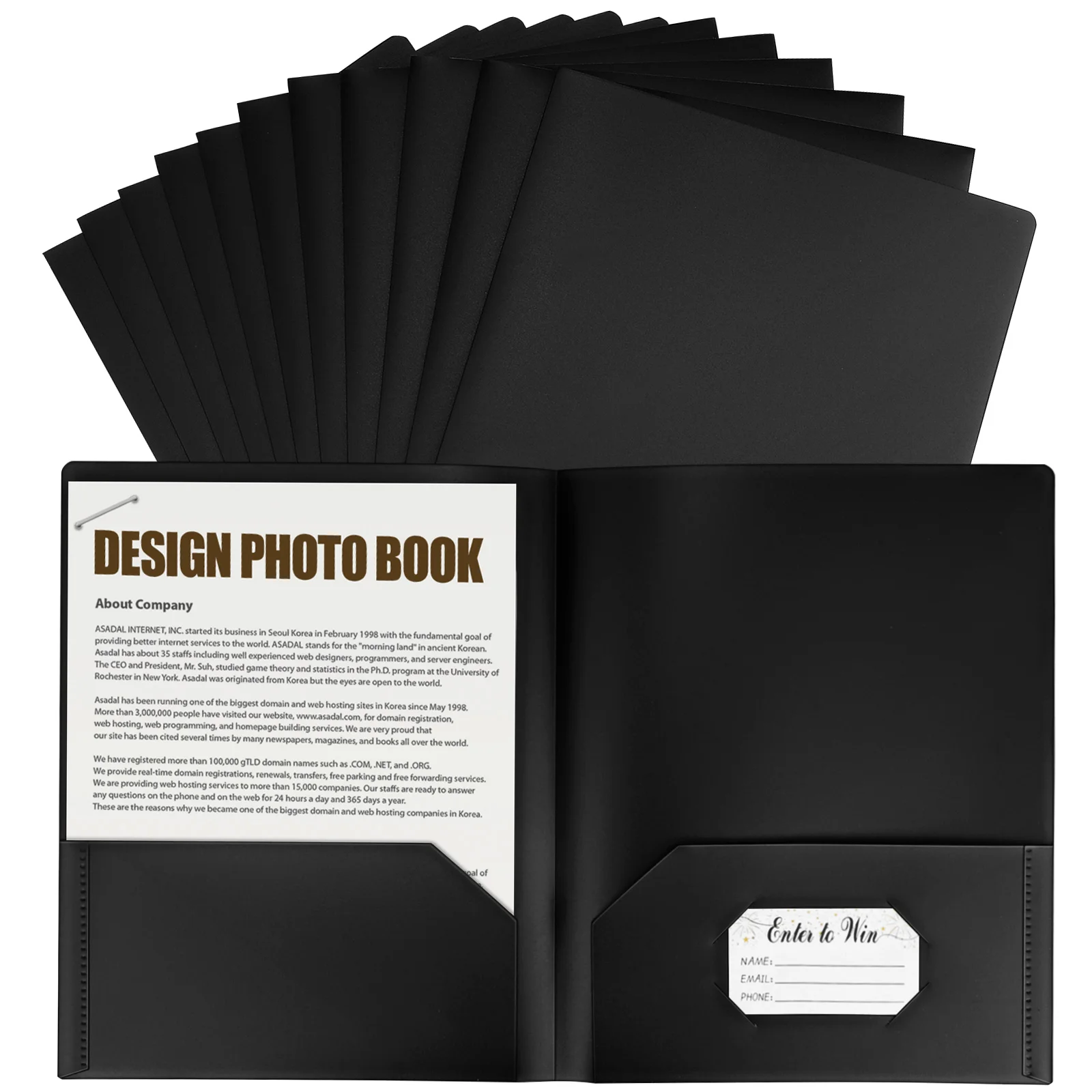Black File Folders with Pockets Card Slot 12 Pieces Document Organizer Business Legal Size Plastic Receipt Keeper Manual Booklet
Black File Folders with Pockets Card Slot 12 Pieces Document Organizer Business Legal Size Plastic Receipt Keeper Manual Booklet