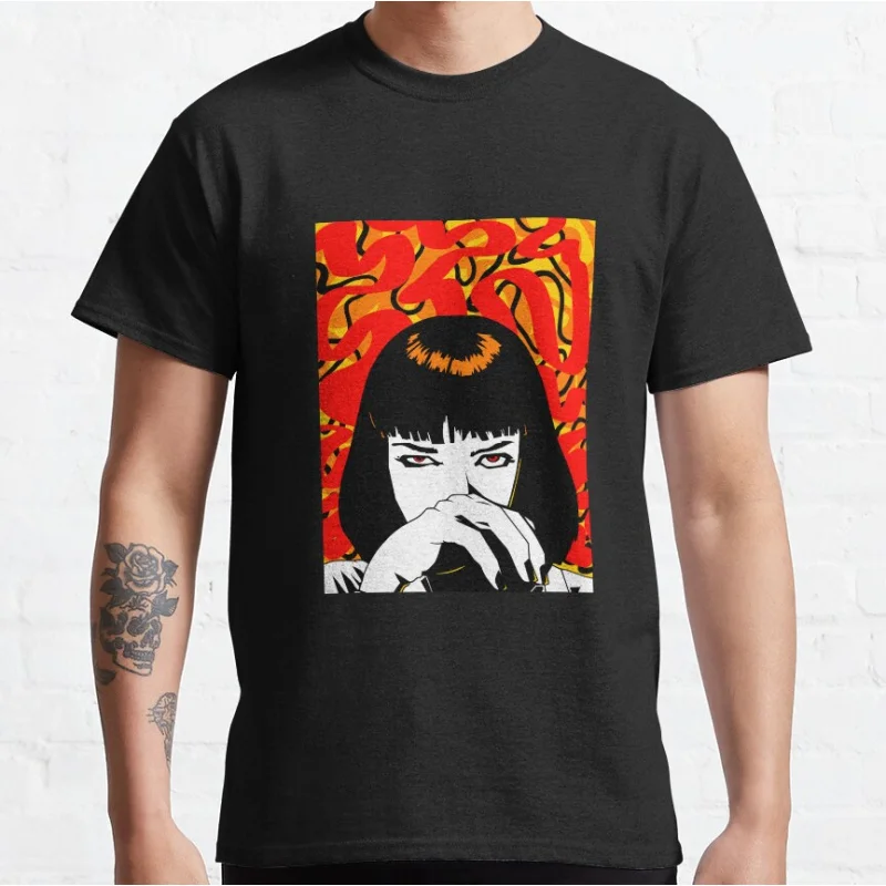 80s vintage movie Pulp fiction Short-sleeve crewneck T-shirt for men large size Adult Tops S-6xl
80s vintage movie Pulp fiction Short-sleeve crewneck T-shirt for men large size Adult Tops S-6xl