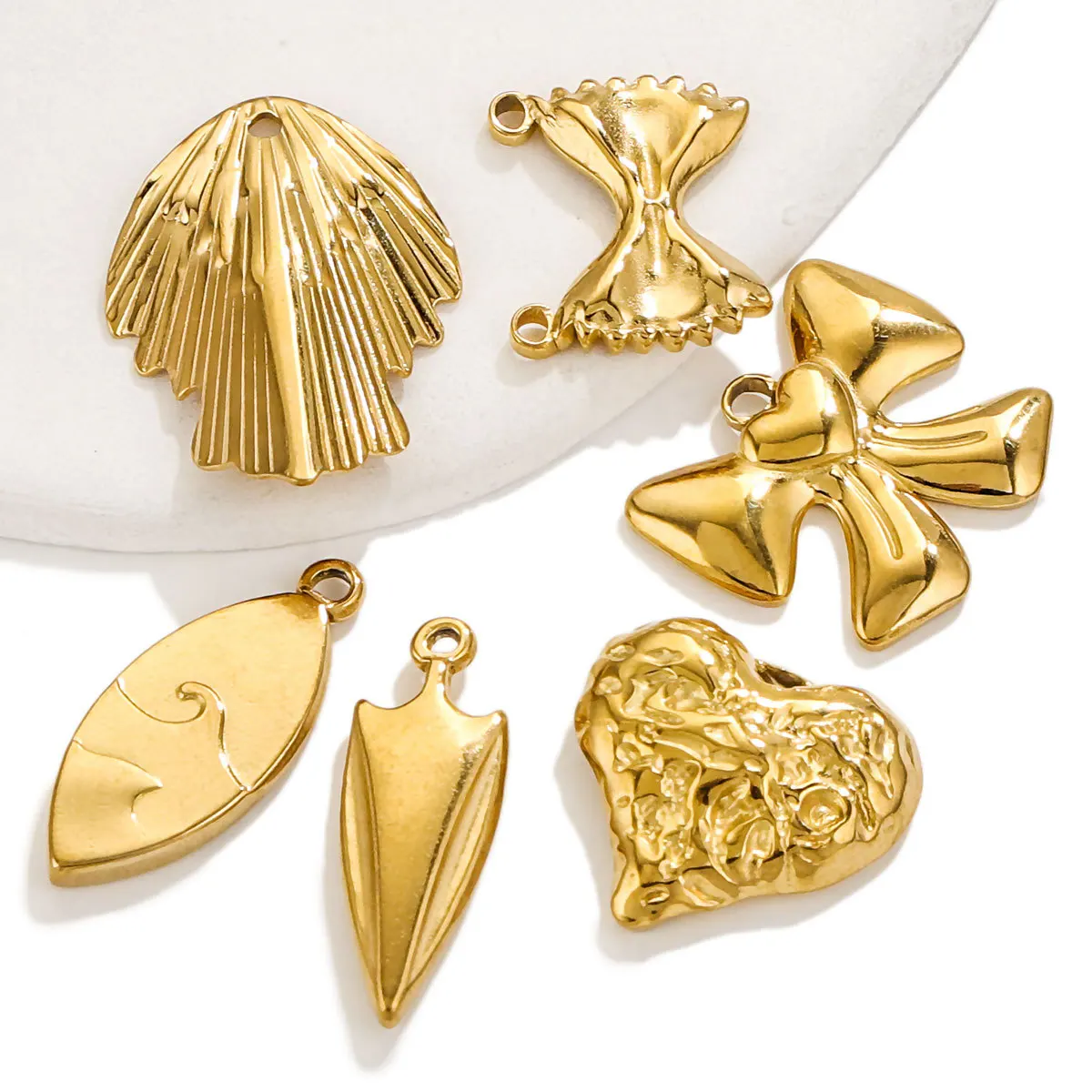 10 шт. подвесок из нержавеющей стали: модные бантики и сердечки для изготовления серег, браслетов, ожерелий и других украшений (материалы для рукоделия)
10 шт. подвесок из нержавеющей стали: модные бантики и сердечки для изготовления серег, браслетов, ожерелий и других украшений (материалы для рукоделия)