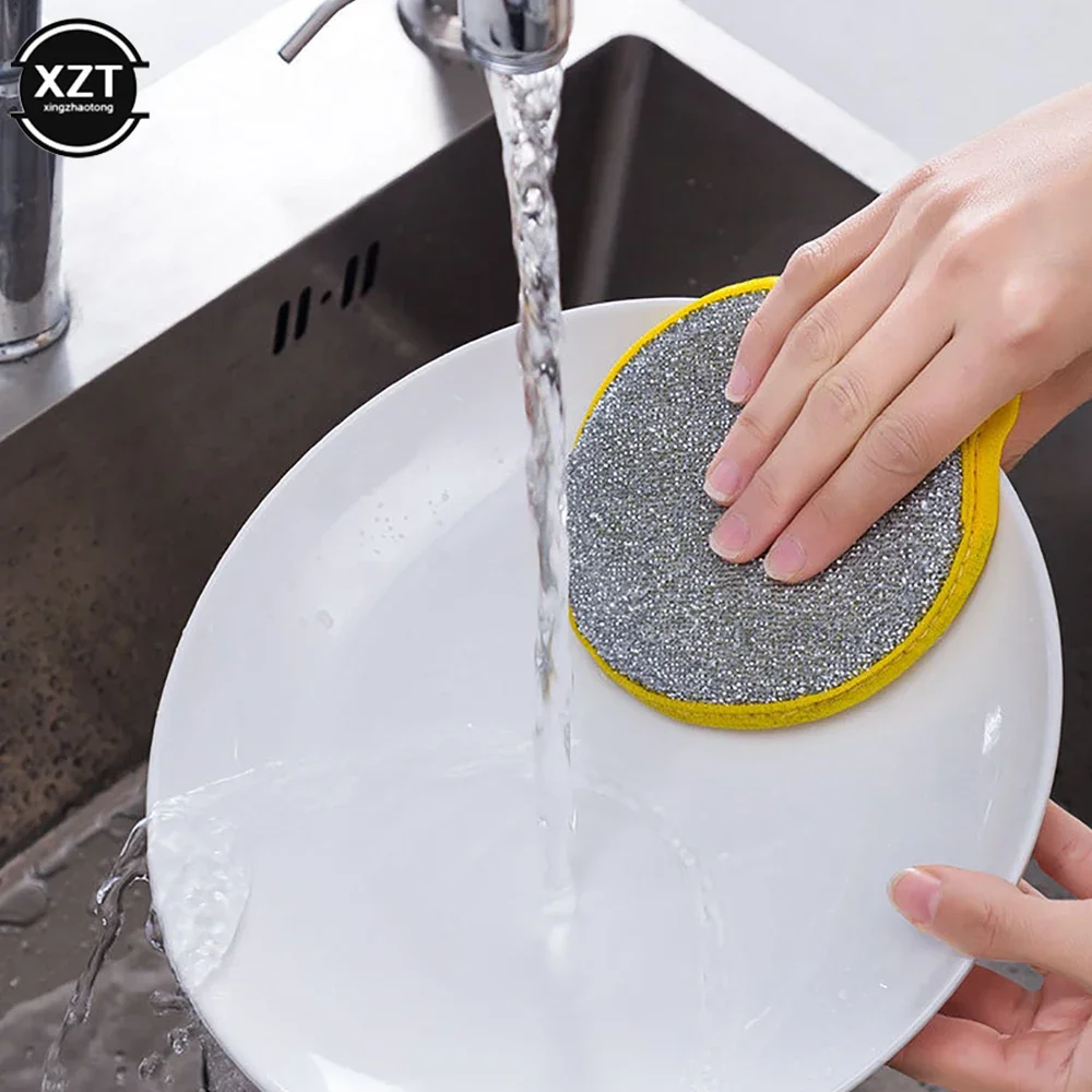 5pcs Double-sided Sponge Dishwashing Brush Round Cleaning Cloth Grease Removal Dishcloth Kitchen Cleaning Tools Cleaning stuff
5pcs Double-sided Sponge Dishwashing Brush Round Cleaning Cloth Grease Removal Dishcloth Kitchen Cleaning Tools Cleaning stuff