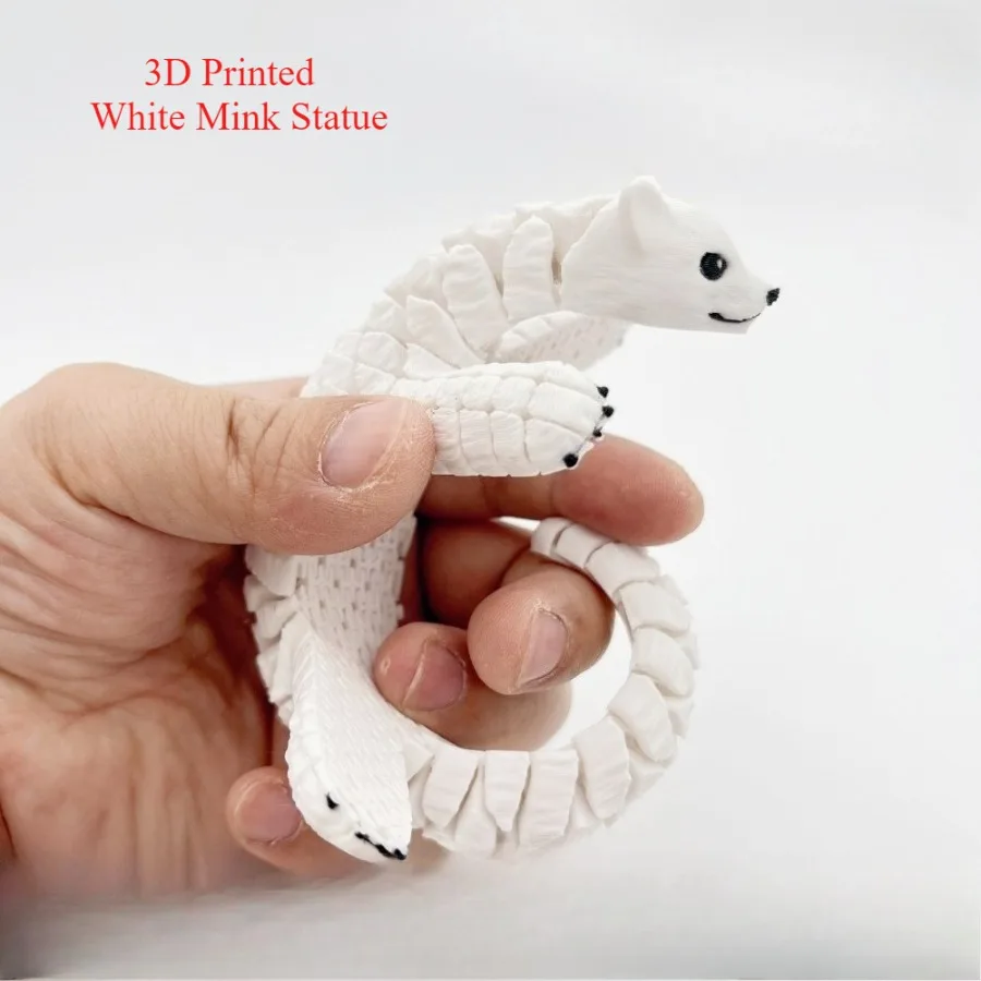 3D Printed White Mink Statue,Realistic Animal Decor for Home Tabletop Display Ornament,Unique Gift for Animal Lovers & Collector
3D Printed White Mink Statue,Realistic Animal Decor for Home Tabletop Display Ornament,Unique Gift for Animal Lovers & Collector