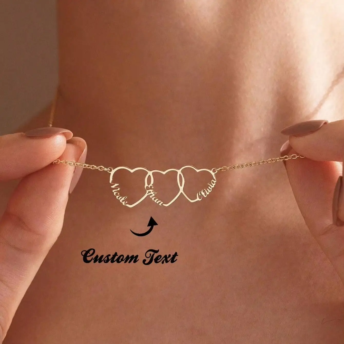 Customized Name Family with Heart Multiple Heart Kids Name Necklace Mom Personalized Necklace Mothers Day Gift for Wife
Customized Name Family with Heart Multiple Heart Kids Name Necklace Mom Personalized Necklace Mothers Day Gift for Wife