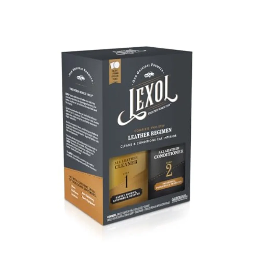 Leather Conditioner and Cleaner by, Use on Furniture, Car Interiors, Shoes, Handbags, Includes 2 Application Sponges, Two-Step
Leather Conditioner and Cleaner by, Use on Furniture, Car Interiors, Shoes, Handbags, Includes 2 Application Sponges, Two-Step