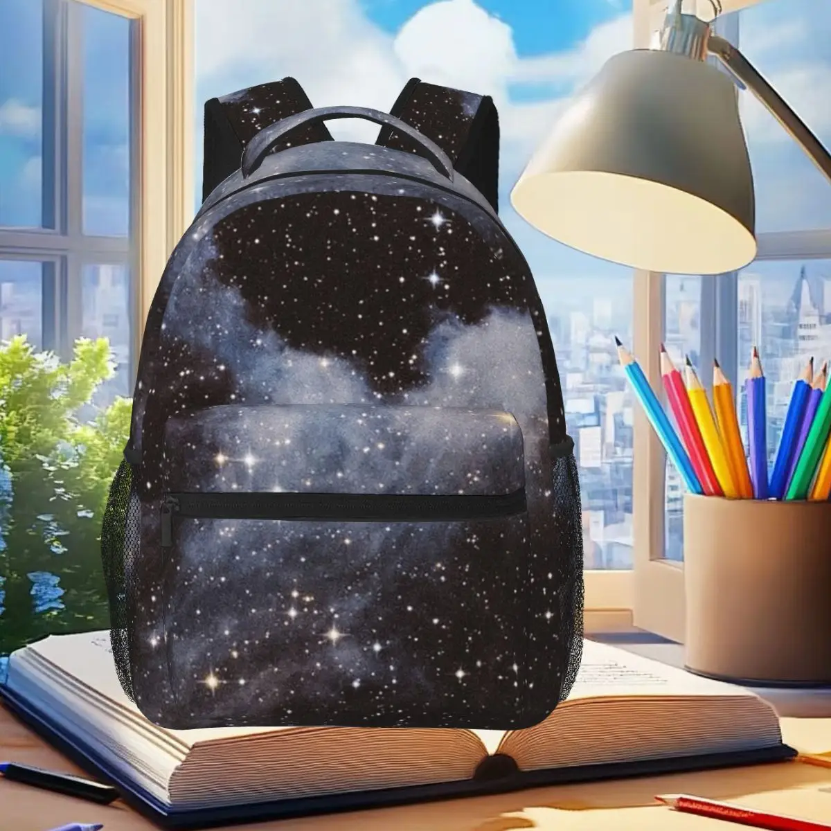 Vibrant Galaxy Print Backpack Student Boys Girls BookBag Children School Bag Computer Shoulder Bags for Men Women
Vibrant Galaxy Print Backpack Student Boys Girls BookBag Children School Bag Computer Shoulder Bags for Men Women