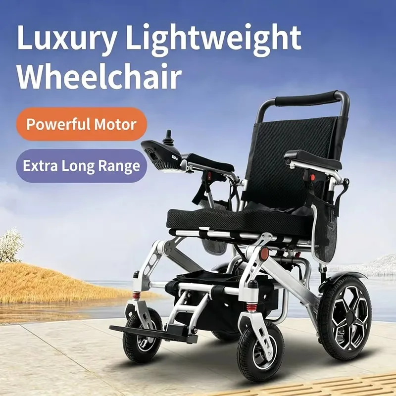 Comfortable Powerful 400w Dual Motor Lithium Battery Portable Folding Lightweight Elderly Adult Power Electric Wheelchair
Comfortable Powerful 400w Dual Motor Lithium Battery Portable Folding Lightweight Elderly Adult Power Electric Wheelchair