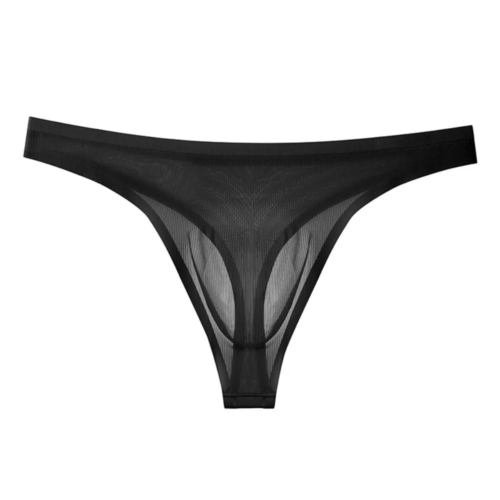 Breathable Low Waist Men Ice Silk Thongs Underpants Solid Color Men's Panties T-back Lingerie Male Briefs Summer
Breathable Low Waist Men Ice Silk Thongs Underpants Solid Color Men's Panties T-back Lingerie Male Briefs Summer
