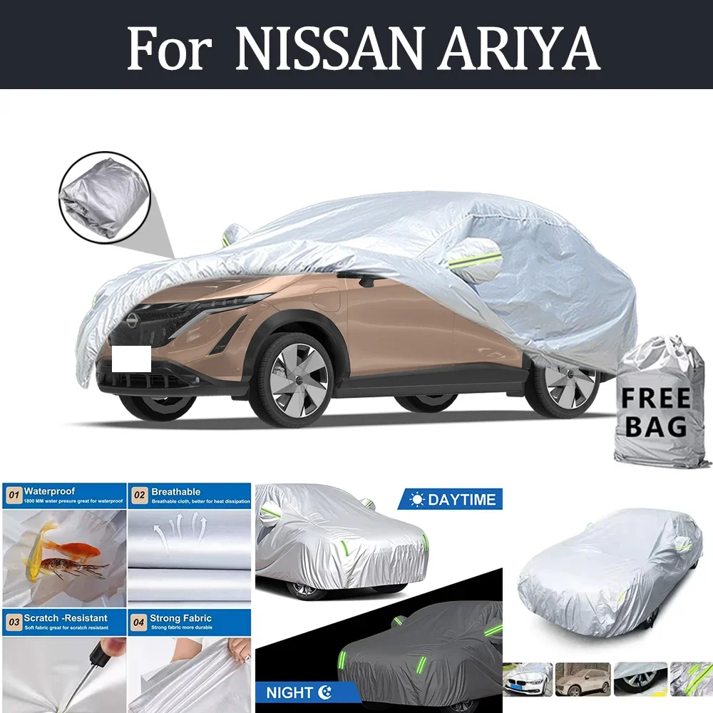 For NISSAN ARIYA Car Cover Outdoor Protection Covers Snow Sunshade Waterproof Dustproof Exterior UV Car Accessories
For NISSAN ARIYA Car Cover Outdoor Protection Covers Snow Sunshade Waterproof Dustproof Exterior UV Car Accessories