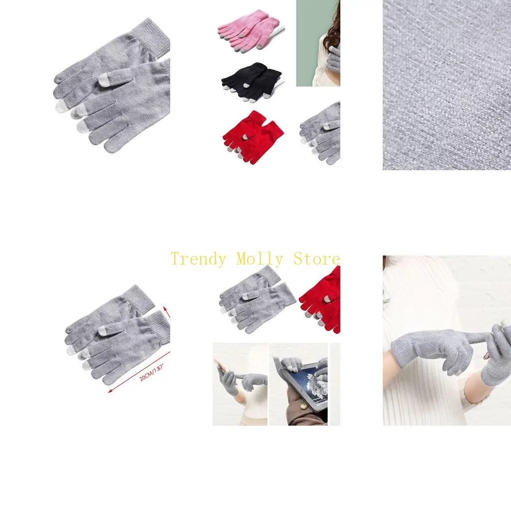 N5KB Full Finger Mittens Color Elastic Ribbed Cuff Knitted Touchscreen Gloves
N5KB Full Finger Mittens Color Elastic Ribbed Cuff Knitted Touchscreen Gloves