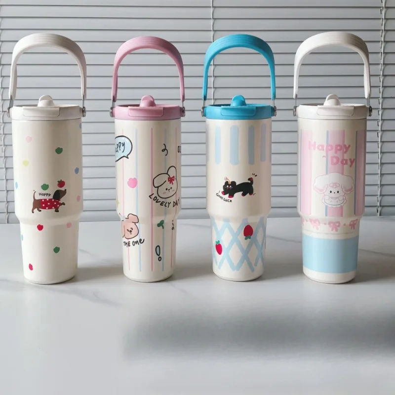 900ml Cartoon Insulated Bottle with Large Capacity Portable and Portable Straw Cup New Cute Coffee Ice Cream Cup
900ml Cartoon Insulated Bottle with Large Capacity Portable and Portable Straw Cup New Cute Coffee Ice Cream Cup