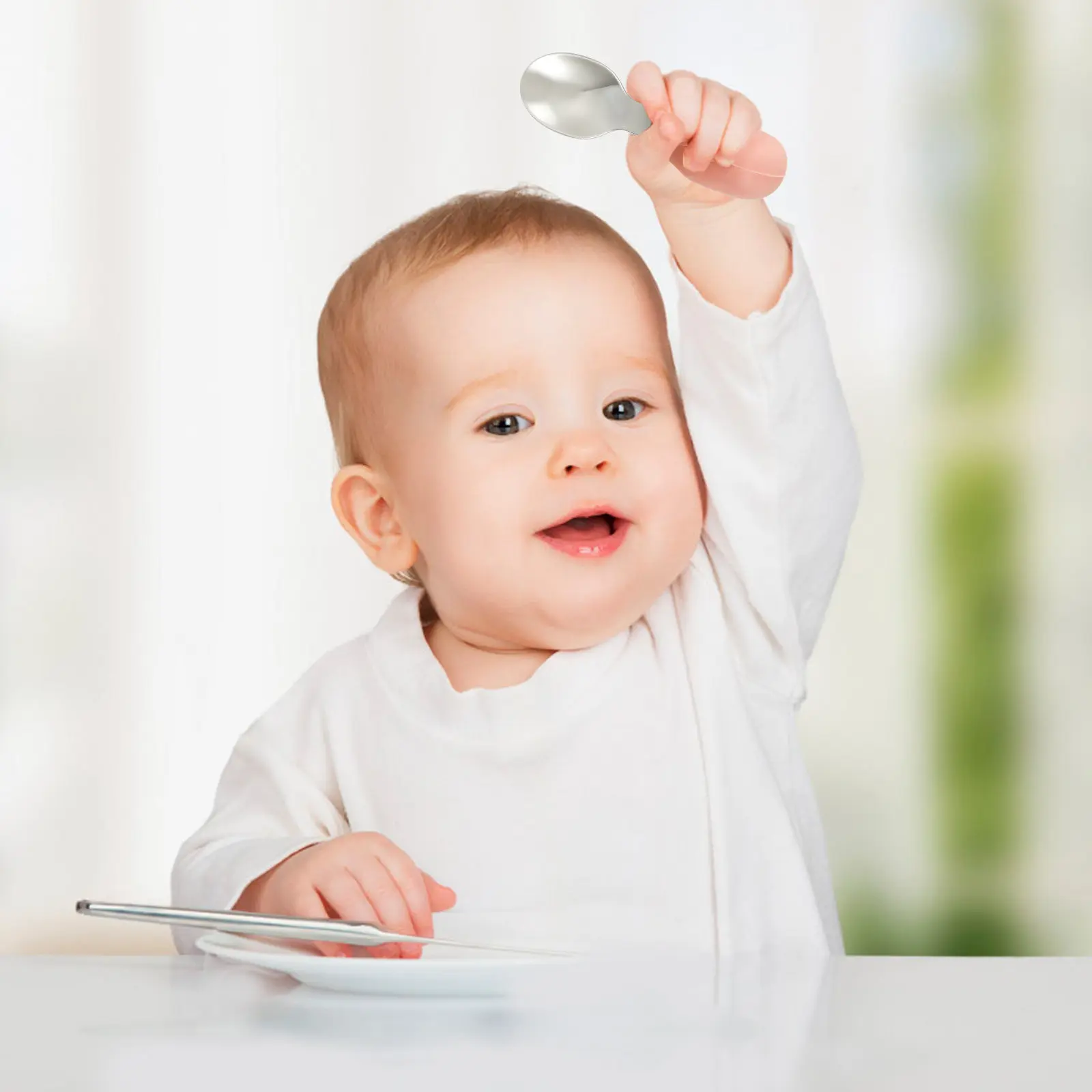 1Set Infant Feeding Spoon and Fork Set Premium Stainless Steel Baby Tableware Smooth Edge Non Slip Short Handle Training
1Set Infant Feeding Spoon and Fork Set Premium Stainless Steel Baby Tableware Smooth Edge Non Slip Short Handle Training
