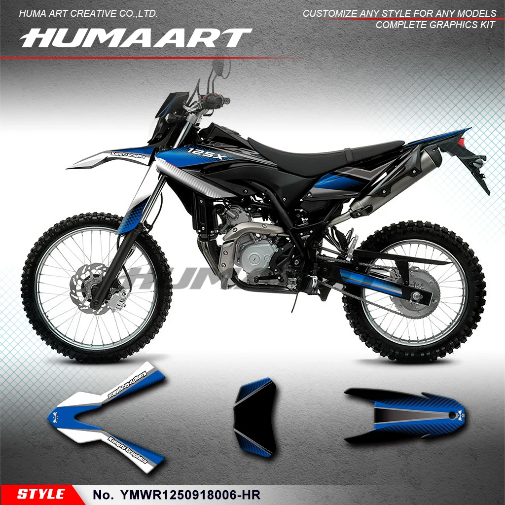 HUMAART MX Graphics Motorcycle Stickers for Yamaha WR125R WR125X WR125SM WR155R 09 10 11 12 13 14 15 16 17 18, YMWR1250918006-HR
HUMAART MX Graphics Motorcycle Stickers for Yamaha WR125R WR125X WR125SM WR155R 09 10 11 12 13 14 15 16 17 18, YMWR1250918006-HR
