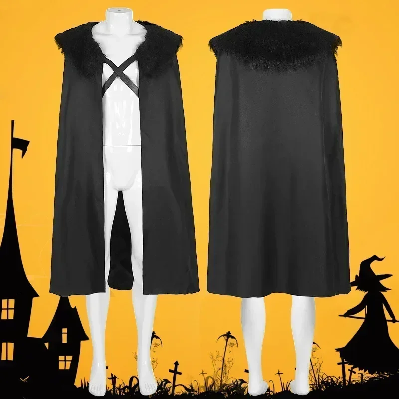 2025 New Men Women Medieval Costume Cloak Winter Fur Collar Viking Cosplay Cape Coat Halloween Costume High Quality Gothic Cape
2025 New Men Women Medieval Costume Cloak Winter Fur Collar Viking Cosplay Cape Coat Halloween Costume High Quality Gothic Cape