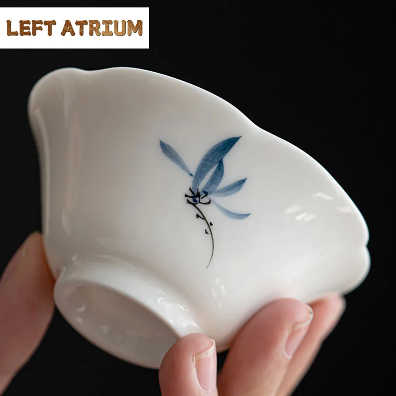 2pc/Set 55ml Hand Painted Butterfly Orchid Ceramic TeaCup Drinking Cup Master Cup Household Kung Fu Tea Mug Set Teaware Ceremony
2pc/Set 55ml Hand Painted Butterfly Orchid Ceramic TeaCup Drinking Cup Master Cup Household Kung Fu Tea Mug Set Teaware Ceremony