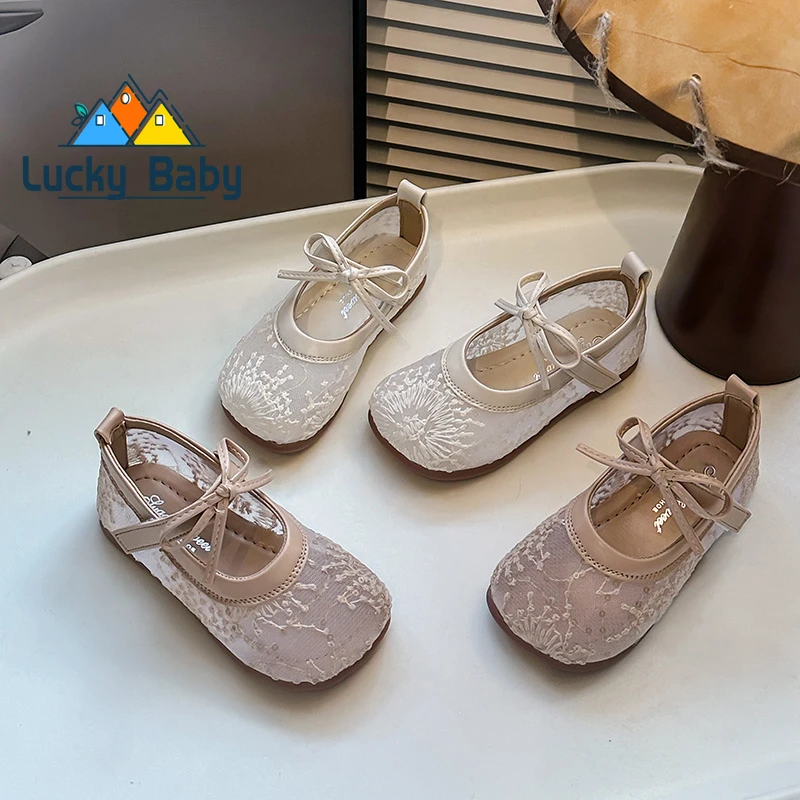 Summer Girl's Sandals Net Fabric Beathable Embroidery Kids Princess Shoes Pink Beige Cover Toe Leisure Stylish Children Shoe
Summer Girl's Sandals Net Fabric Beathable Embroidery Kids Princess Shoes Pink Beige Cover Toe Leisure Stylish Children Shoe