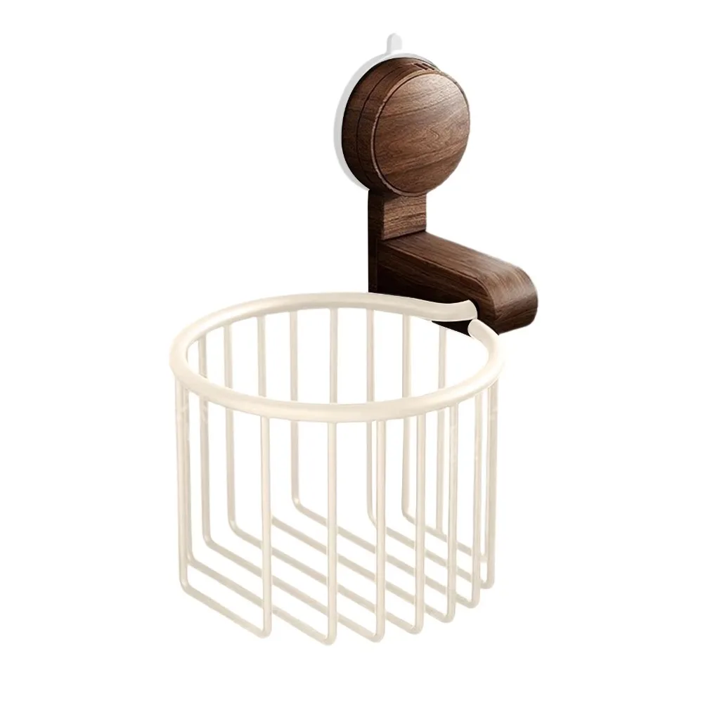 Suction Cup Toilet Paper Holder Walnut Wood Non Perforated Bathroom Paper Holder No Drill Waterproof Bathroom Storage Rack
Suction Cup Toilet Paper Holder Walnut Wood Non Perforated Bathroom Paper Holder No Drill Waterproof Bathroom Storage Rack