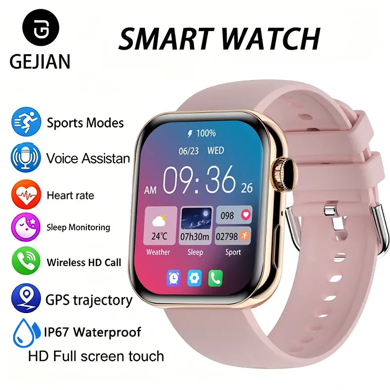 2026 New 1.83"Women Health Smart Watch Bluetooth Call Heart Rate Health Monitoring IP67 Smartwatch with NFC GPS Sports Tracking
2026 New 1.83"Women Health Smart Watch Bluetooth Call Heart Rate Health Monitoring IP67 Smartwatch with NFC GPS Sports Tracking