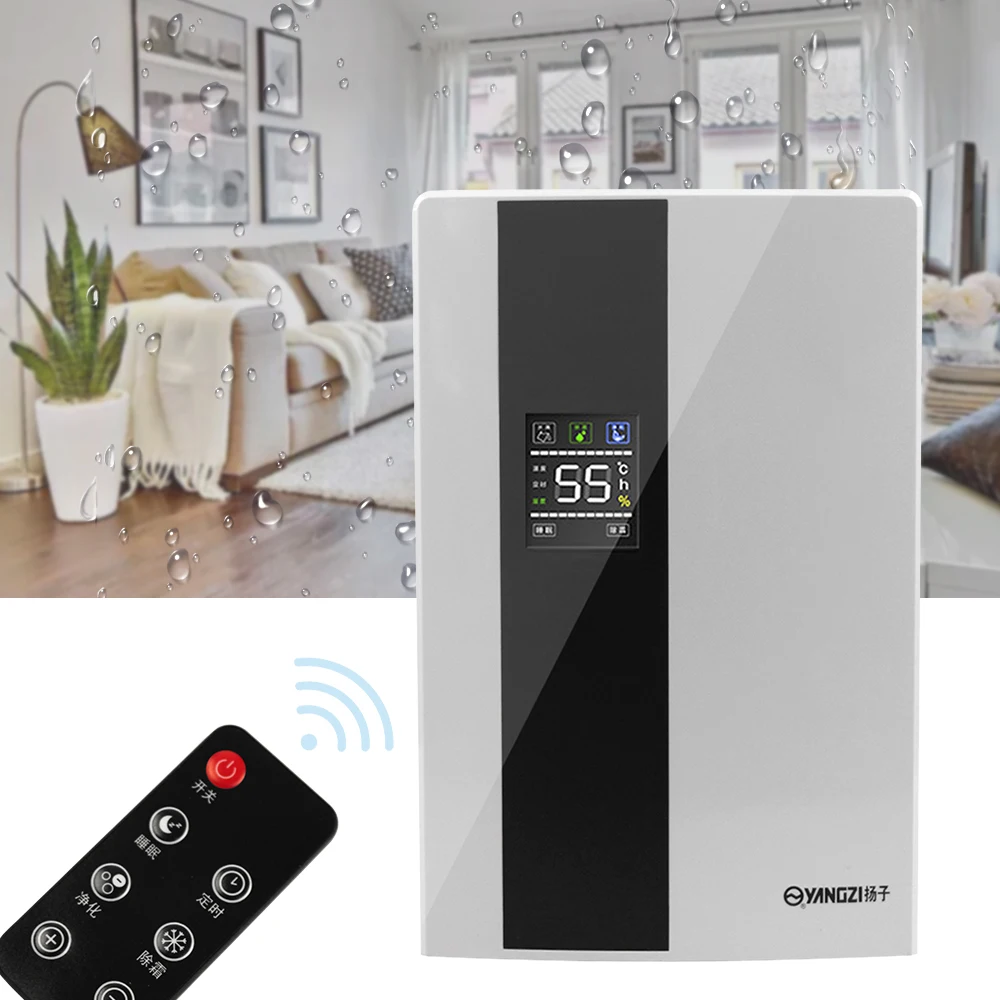 Intelligent Dehumidifier with Remote Control 90W 2200ml Home Air Filter Large Air Outlet Black and White
Intelligent Dehumidifier with Remote Control 90W 2200ml Home Air Filter Large Air Outlet Black and White