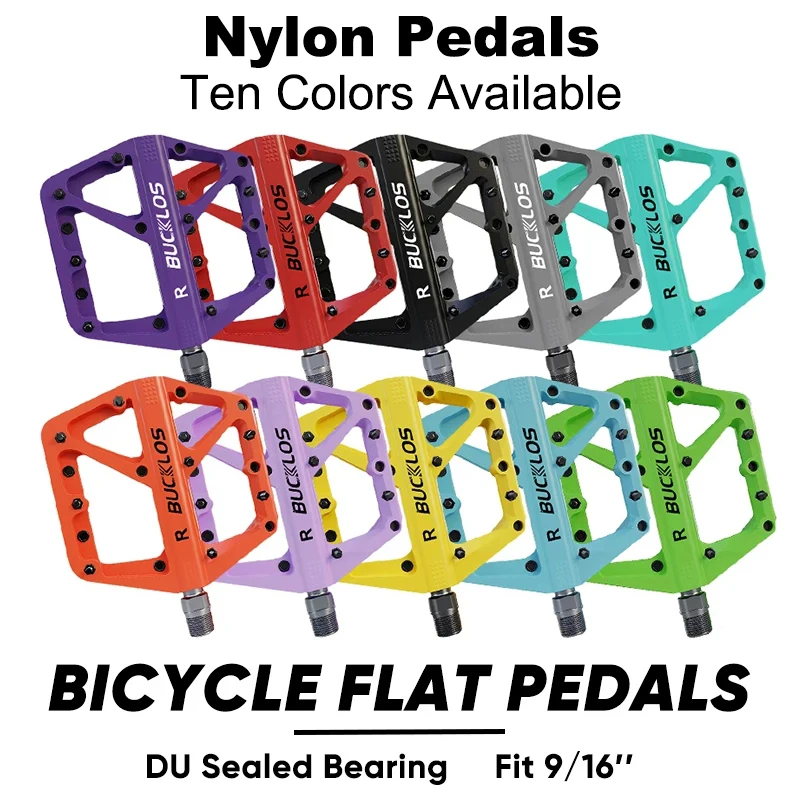 Mountain Bicycle Flat Pedals Double DU Bearing Ultralight Bike Pedals MTB Mountain Road Bike Platform Pedal Bike Accessories 
Mountain Bicycle Flat Pedals Double DU Bearing Ultralight Bike Pedals MTB Mountain Road Bike Platform Pedal Bike Accessories
