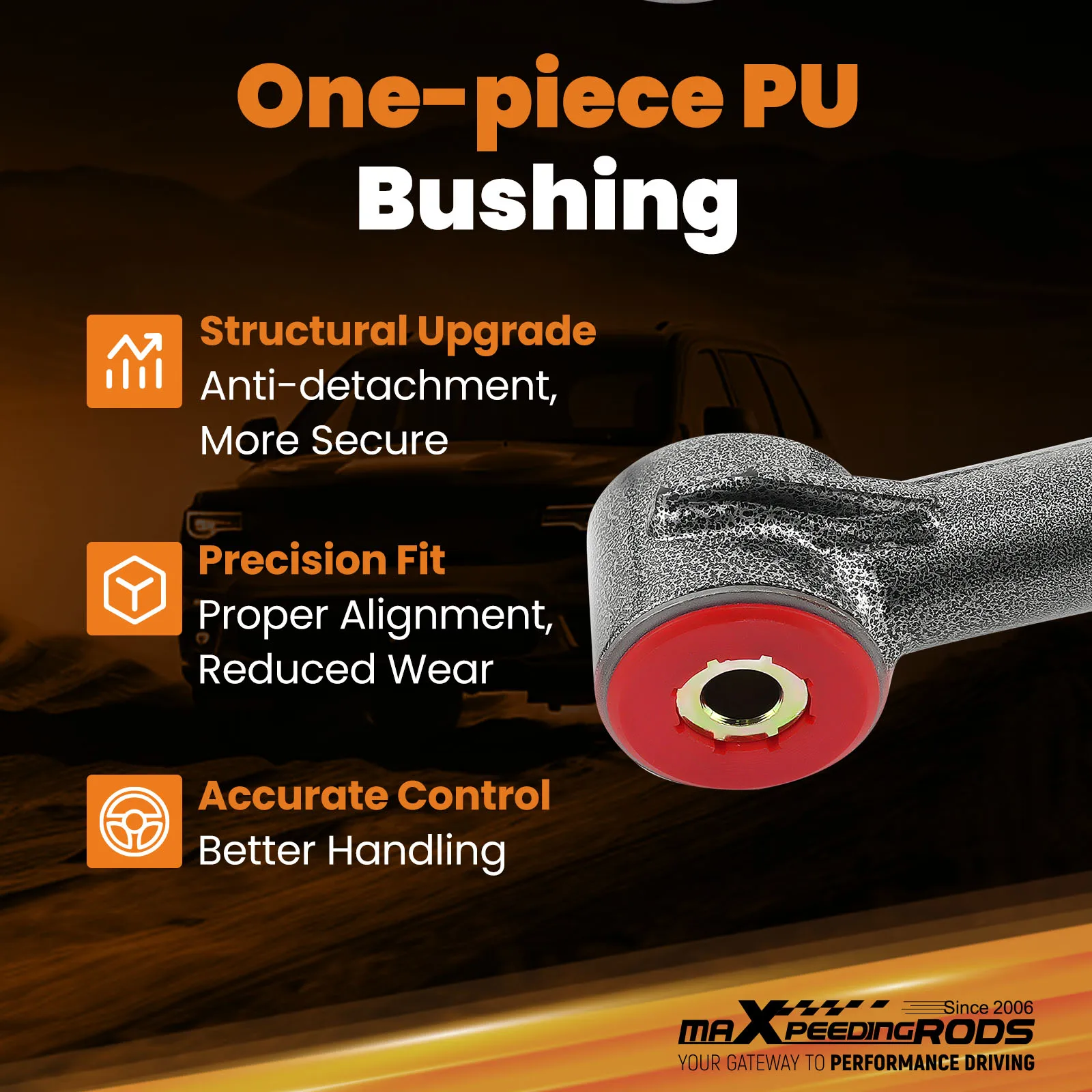 Front Control Arm 2-4" Lift ONE-PIECE Bushing For Tundra Sequoia Powder-coated
Front Control Arm 2-4" Lift ONE-PIECE Bushing For Tundra Sequoia Powder-coated