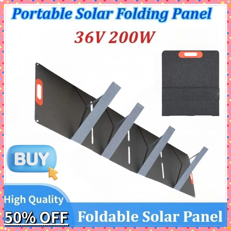 New 200W Flexible Solar Charger Foldable 36V Solar Panel Waterproof for Portable Power Station Generator Outdoor Travel Camping
New 200W Flexible Solar Charger Foldable 36V Solar Panel Waterproof for Portable Power Station Generator Outdoor Travel Camping