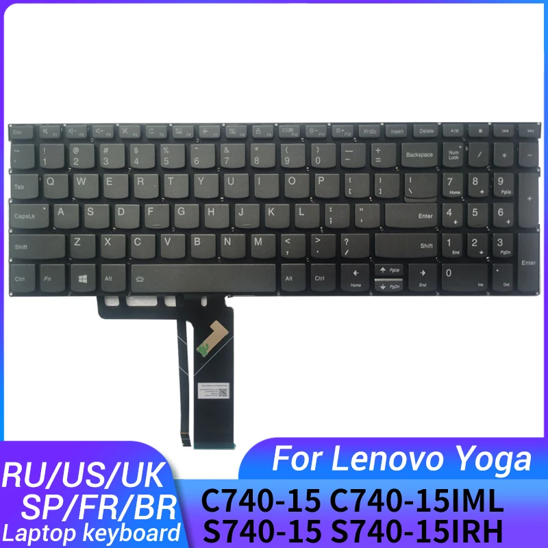 Новая клавиатура для ноутбука Lenovo Yoga C740-15 C740-15IML S740-15 S740-15IRH C940-15IRH, русская/США/Великобритания/испанская/французская/Бразилия/Италия
Новая клавиатура для ноутбука Lenovo Yoga C740-15 C740-15IML S740-15 S740-15IRH C940-15IRH, русская/США/Великобритания/испанская/французская/Бразилия/Италия