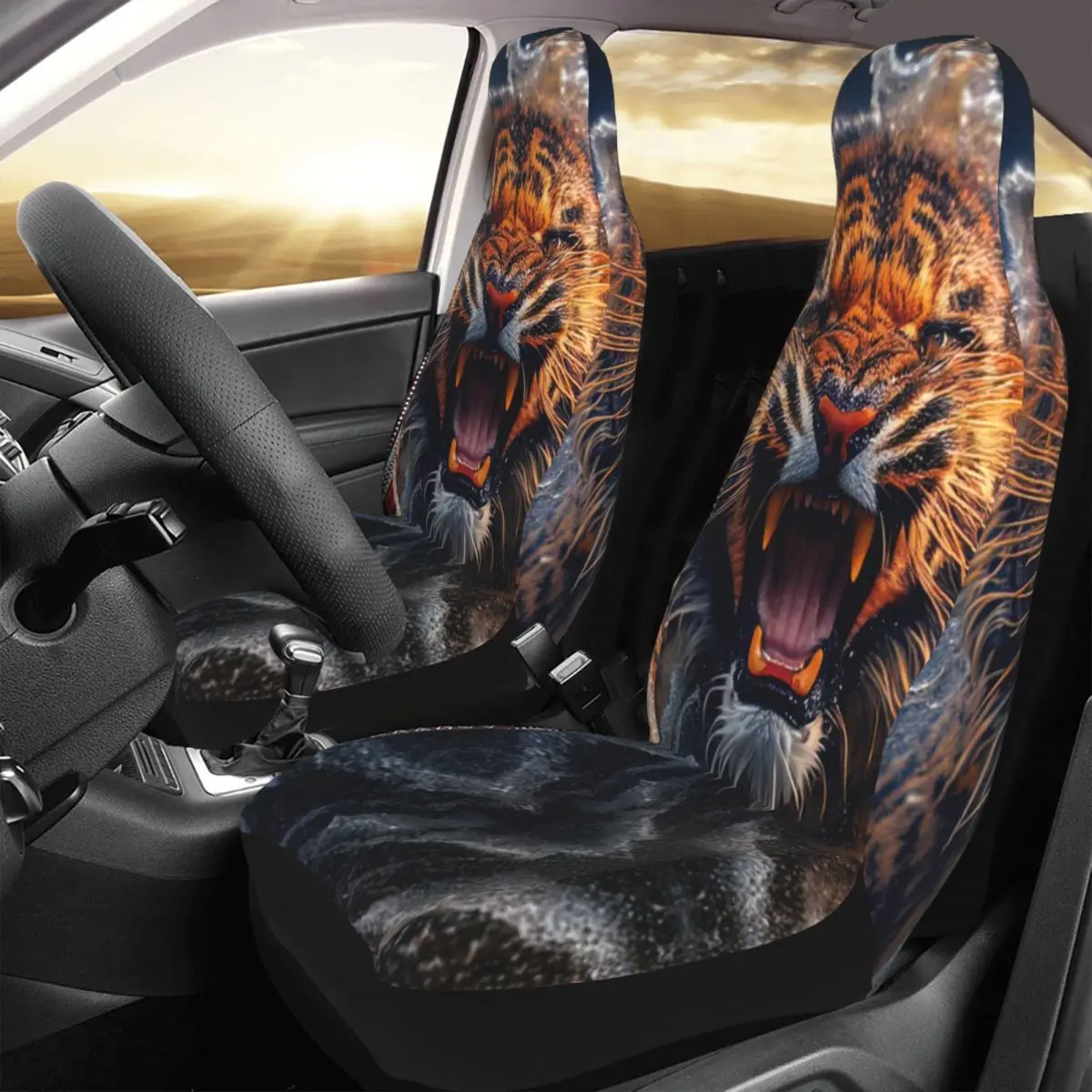 Tiger Car Seat Cover Custom Printing Universal Front Protector Accessories Cushion Set
Tiger Car Seat Cover Custom Printing Universal Front Protector Accessories Cushion Set