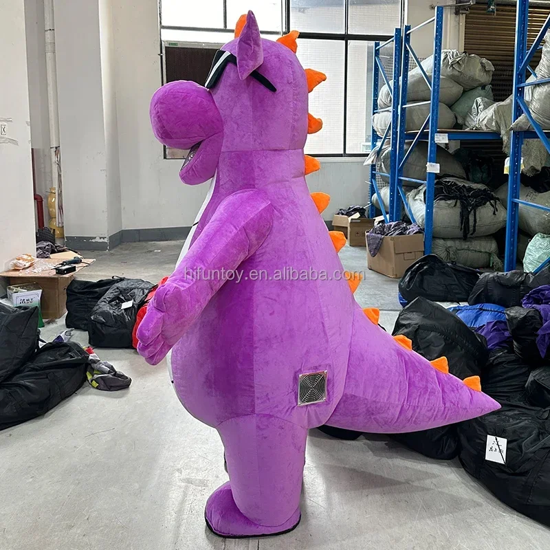 Inflatable Blue and Purple Dinosaur Mascot Costume Dragon Plush Fursuit with Glasses Funny Suit for Adult Performance No Battery
Inflatable Blue and Purple Dinosaur Mascot Costume Dragon Plush Fursuit with Glasses Funny Suit for Adult Performance No Battery