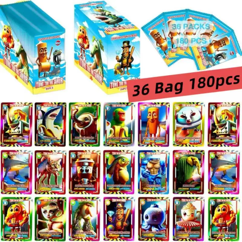 Funny 180pcs Brainrot Box Card Collection Brainrot Playing Cards Tung Tung Tung Sahur Tralalero Tralala Blind Box Card Toys Gift
Funny 180pcs Brainrot Box Card Collection Brainrot Playing Cards Tung Tung Tung Sahur Tralalero Tralala Blind Box Card Toys Gift