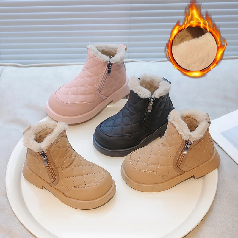 Toddler Girls Thermal Snow Boots 2025 New Winter Kids Plush Lining Boots Non-slip Breathable School Shoes for Girls Boots Age3-8
Toddler Girls Thermal Snow Boots 2025 New Winter Kids Plush Lining Boots Non-slip Breathable School Shoes for Girls Boots Age3-8
