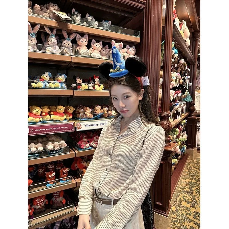 Designed Striped Shirt for Women Korean Style New Long-sleeved Casual All-match Sun Protection Outer Top
Designed Striped Shirt for Women Korean Style New Long-sleeved Casual All-match Sun Protection Outer Top