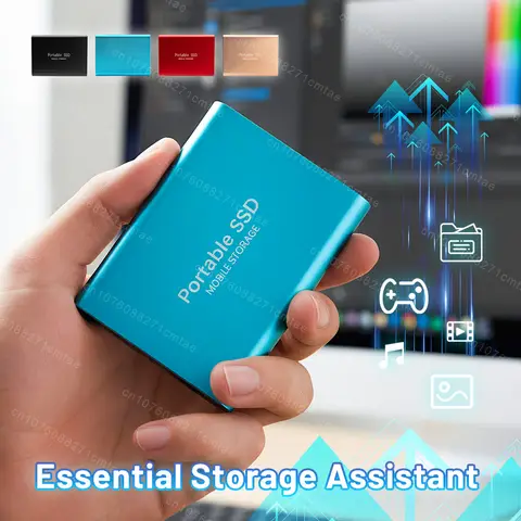 Large Capcity Portable SSD 16TB External Hard Drive 2TB 4TB USB3.1 Hard Disk Type-C High Speed Transfer HDD for Laptop PC Mac