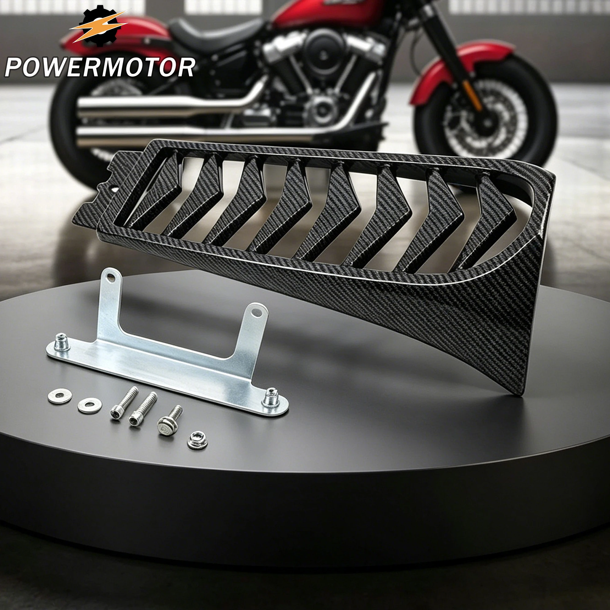 Cruise Motorcycle Front Lower Radiator Cover Chin Fairing Parts For Harley Spoiler Softail Street Bob Breakout Fat Bob 2018-2023
Cruise Motorcycle Front Lower Radiator Cover Chin Fairing Parts For Harley Spoiler Softail Street Bob Breakout Fat Bob 2018-2023