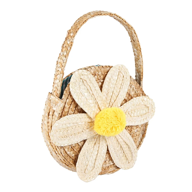 Korean Style Kids Mini Straw Bag Summer Girls Rattan Purse And Handbags Baby Flower Beach Holiday Hand Bags Tote
Korean Style Kids Mini Straw Bag Summer Girls Rattan Purse And Handbags Baby Flower Beach Holiday Hand Bags Tote