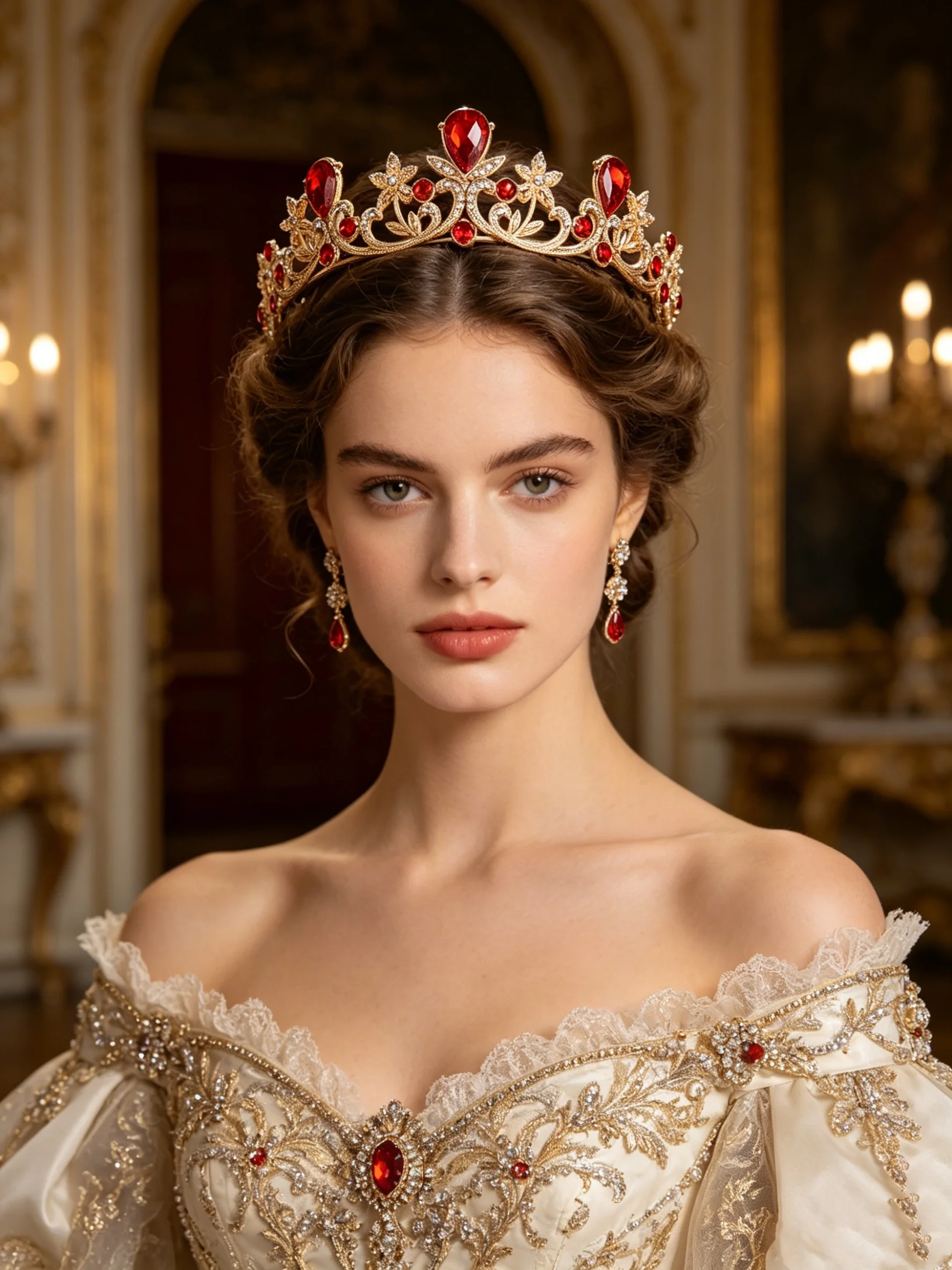 Golden Rose Gold Red Diamond Crown for Bridesmaid Headpiece Light Luxury Style Red Crystal Hairband. Wedding Dress, Formal Wear
Golden Rose Gold Red Diamond Crown for Bridesmaid Headpiece Light Luxury Style Red Crystal Hairband. Wedding Dress, Formal Wear