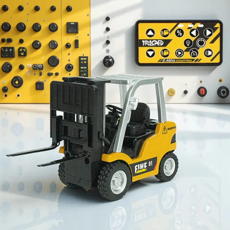 1:64 alloy rc car led light mini RC forklift electronic engineering vehicle toy controled by cell phone kids gift usb charge
1:64 alloy rc car led light mini RC forklift electronic engineering vehicle toy controled by cell phone kids gift usb charge