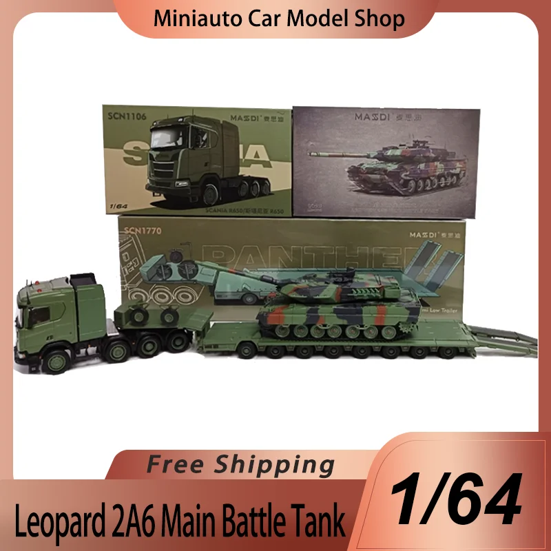 New In Stock Leopard 2a6 Main Battle Tank Alloy Miniature Diecast Model Scania Transport Truck Package Army Military Toy Gift
New In Stock Leopard 2a6 Main Battle Tank Alloy Miniature Diecast Model Scania Transport Truck Package Army Military Toy Gift
