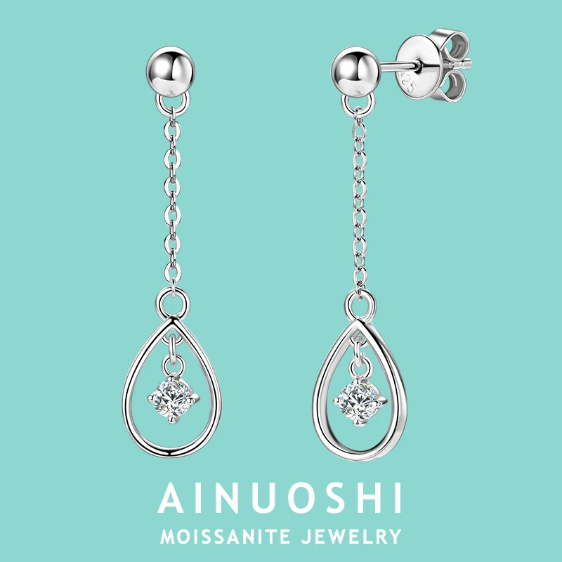Серьги AINUOSHI 3 мм 0,1 карата с муассанитом для женщин и девочек, серьги-подвески из стерлингового серебра 925 пробы с кисточками, элегантные свадебные украшения
Серьги AINUOSHI 3 мм 0,1 карата с муассанитом для женщин и девочек, серьги-подвески из стерлингового серебра 925 пробы с кисточками, элегантные свадебные украшения