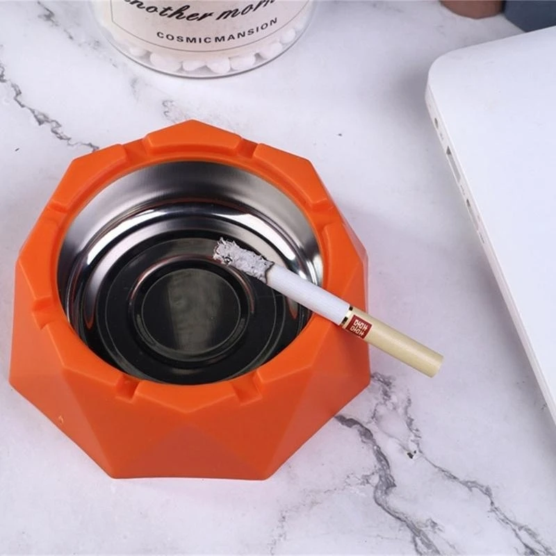 Crown Ashtray with Cover Diamond Pattern Stain Resistant Stainless Steel B95B
Crown Ashtray with Cover Diamond Pattern Stain Resistant Stainless Steel B95B
