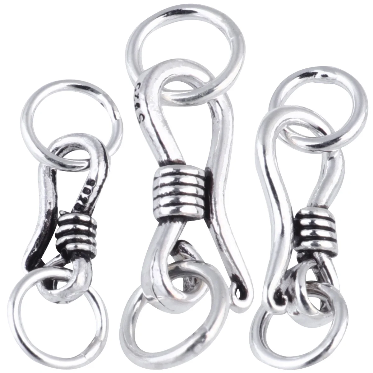 3 Pcs Bracelets Necklace Jewelry Supply Metal Clasp Silver Lobster Manual 925 Link
3 Pcs Bracelets Necklace Jewelry Supply Metal Clasp Silver Lobster Manual 925 Link