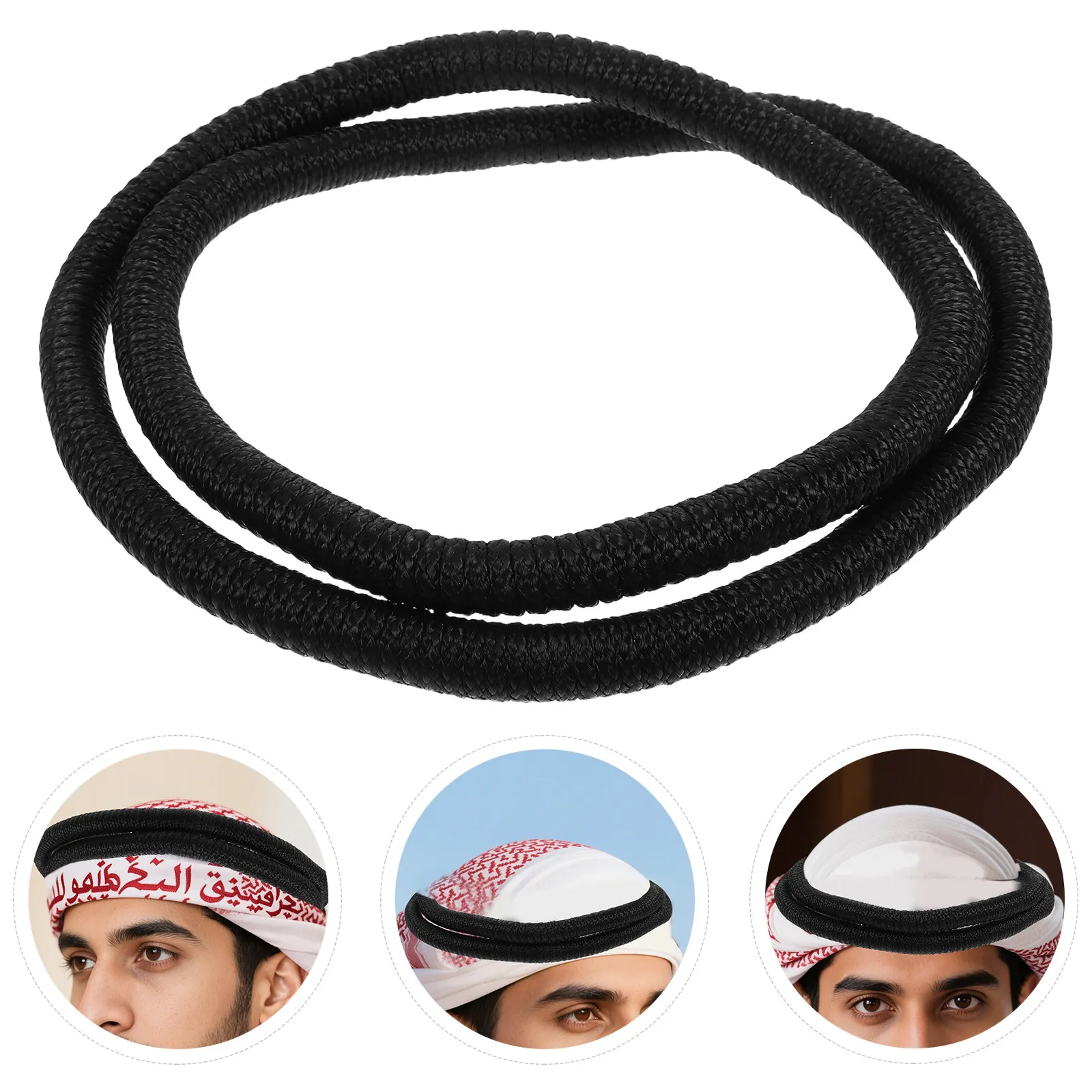 Men Arab Scarf Rope Classical Stylish Scarf Headband for Arab Costume Desert Wrap Rope Highlight Appearance Eye Catching Stage
Men Arab Scarf Rope Classical Stylish Scarf Headband for Arab Costume Desert Wrap Rope Highlight Appearance Eye Catching Stage