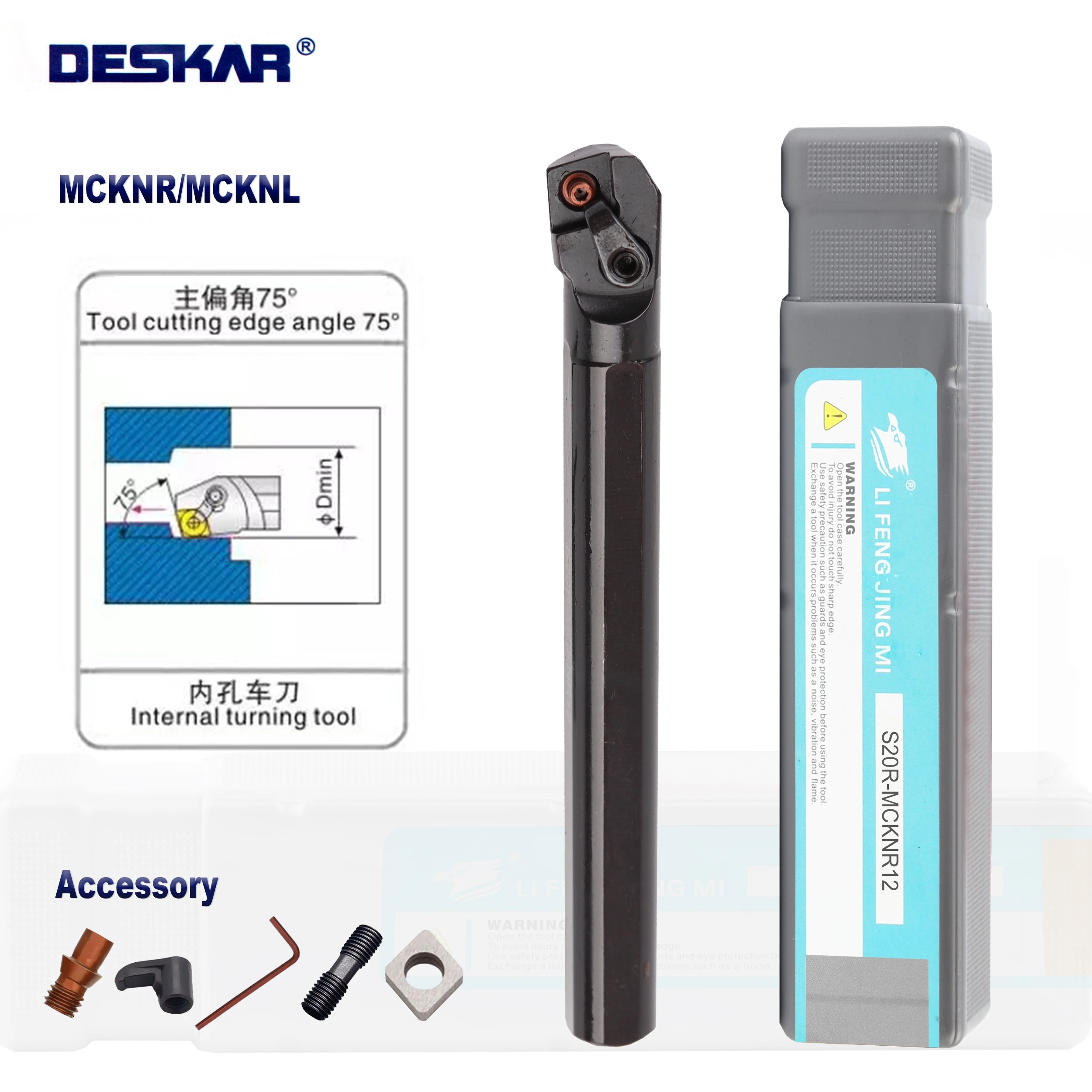 DESKAR 100% оригинальный MCKNR MCKNL S20R-MCKNR12 25 мм, внутренний держатель инструмента для Tunring, Расточная штанга CNMG12, Карбидное лезвие
DESKAR 100% оригинальный MCKNR MCKNL S20R-MCKNR12 25 мм, внутренний держатель инструмента для Tunring, Расточная штанга CNMG12, Карбидное лезвие