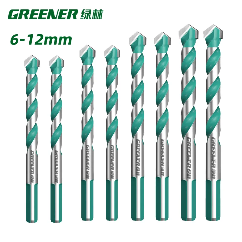 GREENERY 6-12mm Triangle Multifunctional Drill Bit Set for Concrete Brick Tile Ceramic Glass Marble Wall Stone Drilling Hand
GREENERY 6-12mm Triangle Multifunctional Drill Bit Set for Concrete Brick Tile Ceramic Glass Marble Wall Stone Drilling Hand