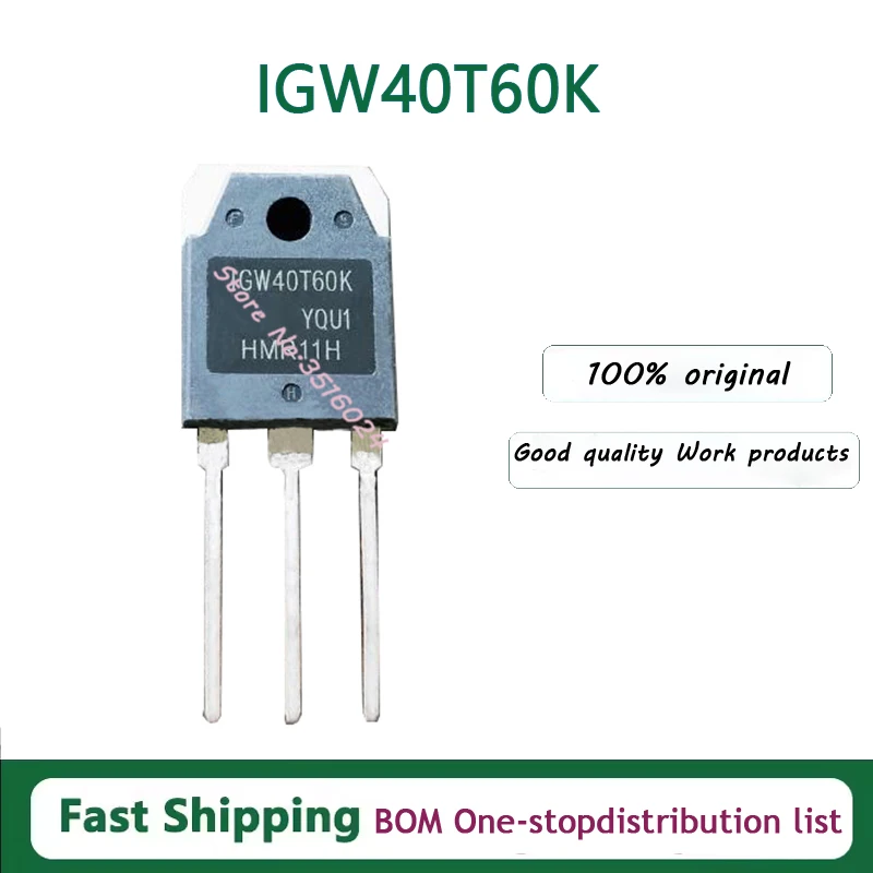 10 шт./лот IGW40T60K 40А 600 В 100% новый
10 шт./лот IGW40T60K 40А 600 В 100% новый