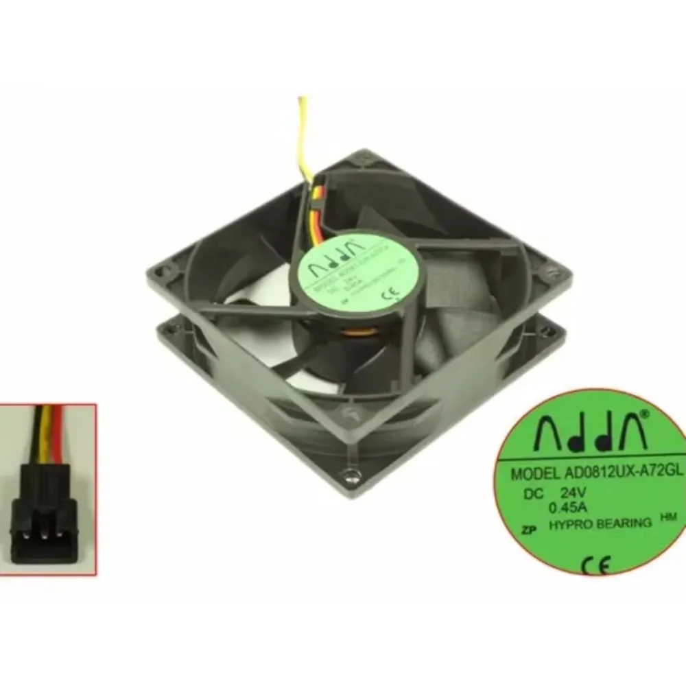 Вентилятор охлаждения ADDA AD0812UX-A72GL DC 12V 0.45A 80x80x25мм, 3-проводной
Вентилятор охлаждения ADDA AD0812UX-A72GL DC 12V 0.45A 80x80x25мм, 3-проводной