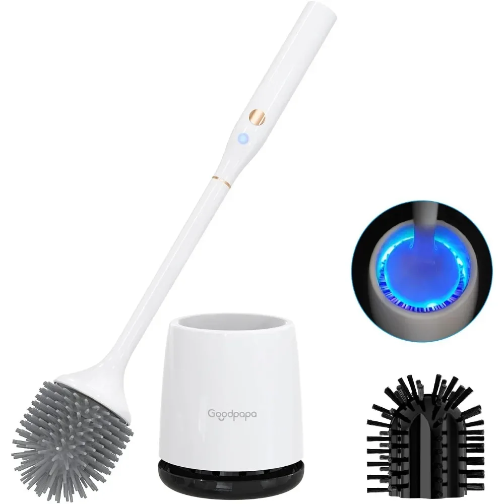 Toilet Scrubber, Silicone Toilet Brushes for Bathroom with Holder, Toilet Brush Cleaner Set with 2 Brush Heads
Toilet Scrubber, Silicone Toilet Brushes for Bathroom with Holder, Toilet Brush Cleaner Set with 2 Brush Heads